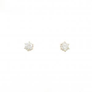 K18YG ソリティア ダイヤモンド ピアス 0.23CT