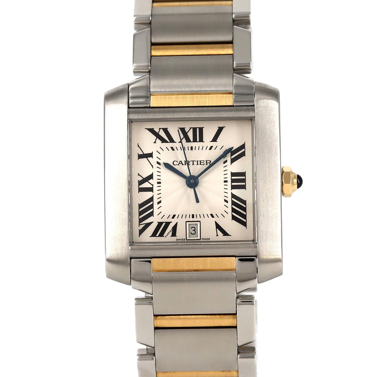 Cartier Tank Française LM Combi W51005Q4 SSxYG自動上弦
