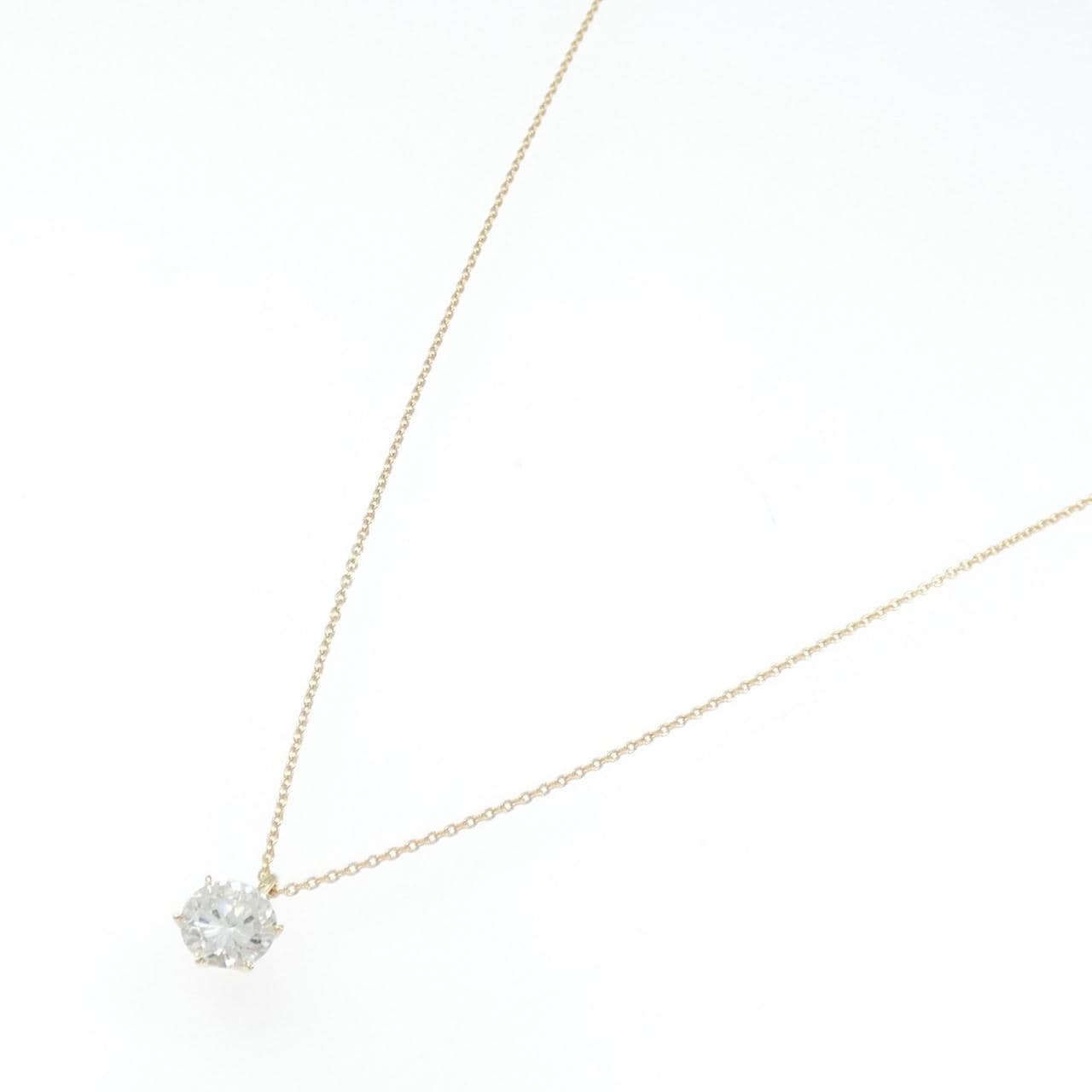 【リメイク】K18YG ダイヤモンド ネックレス 1.081CT H I1 Good