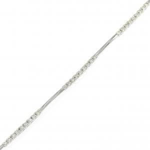 K18WG ダイヤモンド ブレスレット 1.00CT