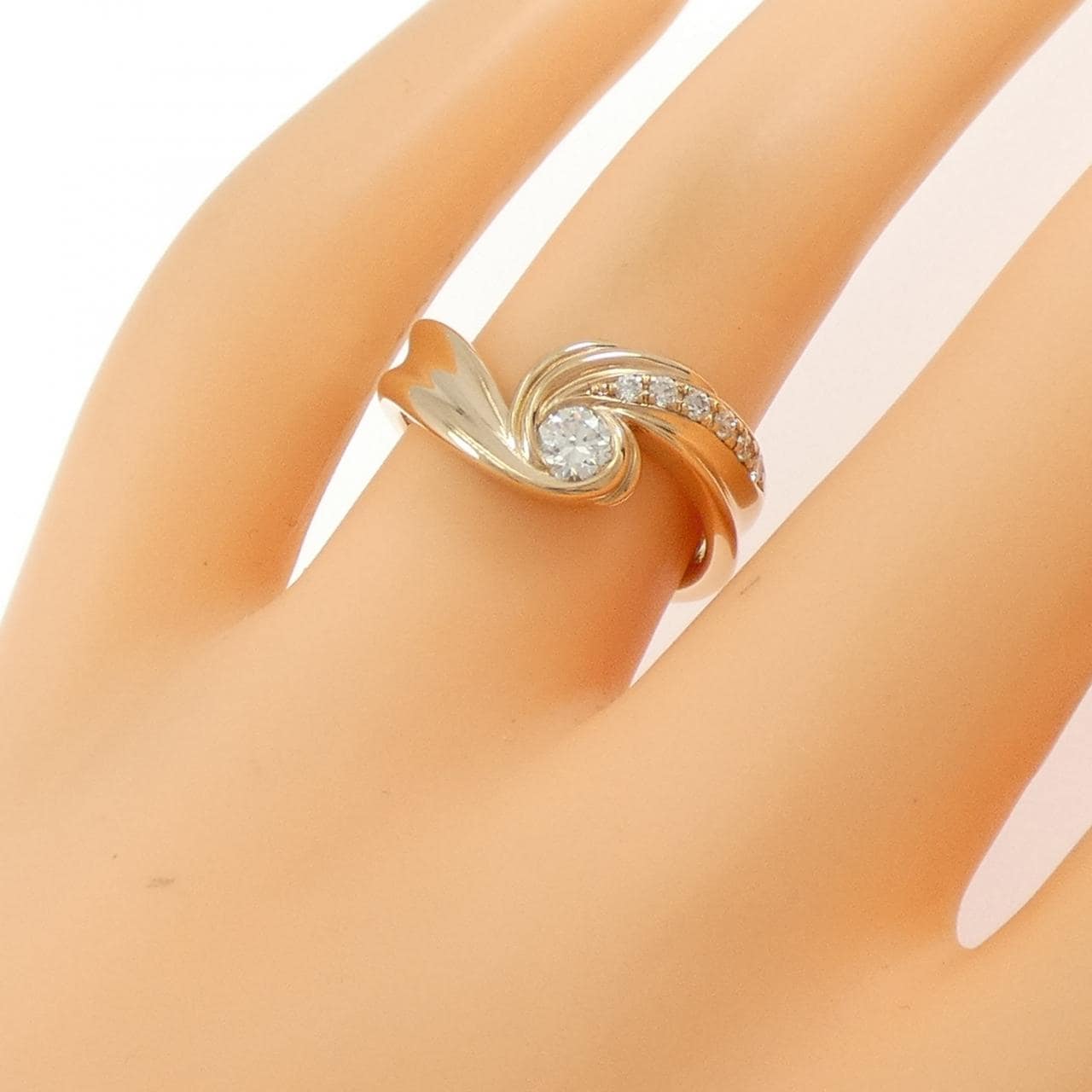 K18PG ダイヤモンド リング 0.20CT