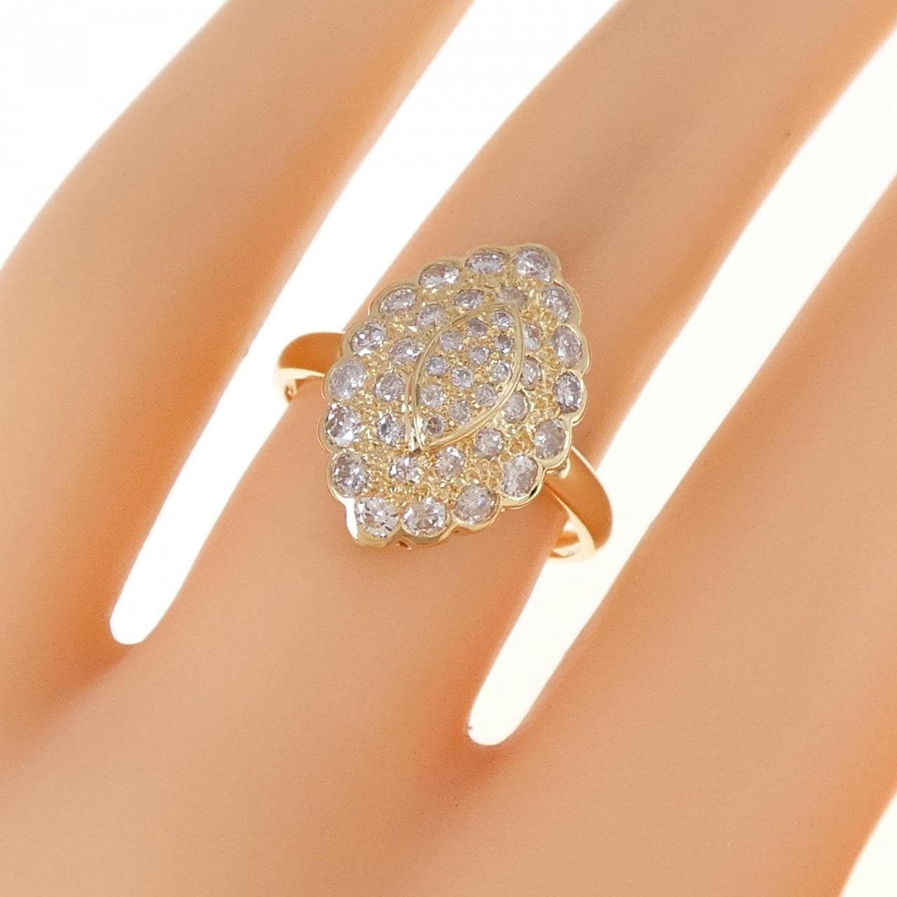 750YG ダイヤモンド リング 0.75CT