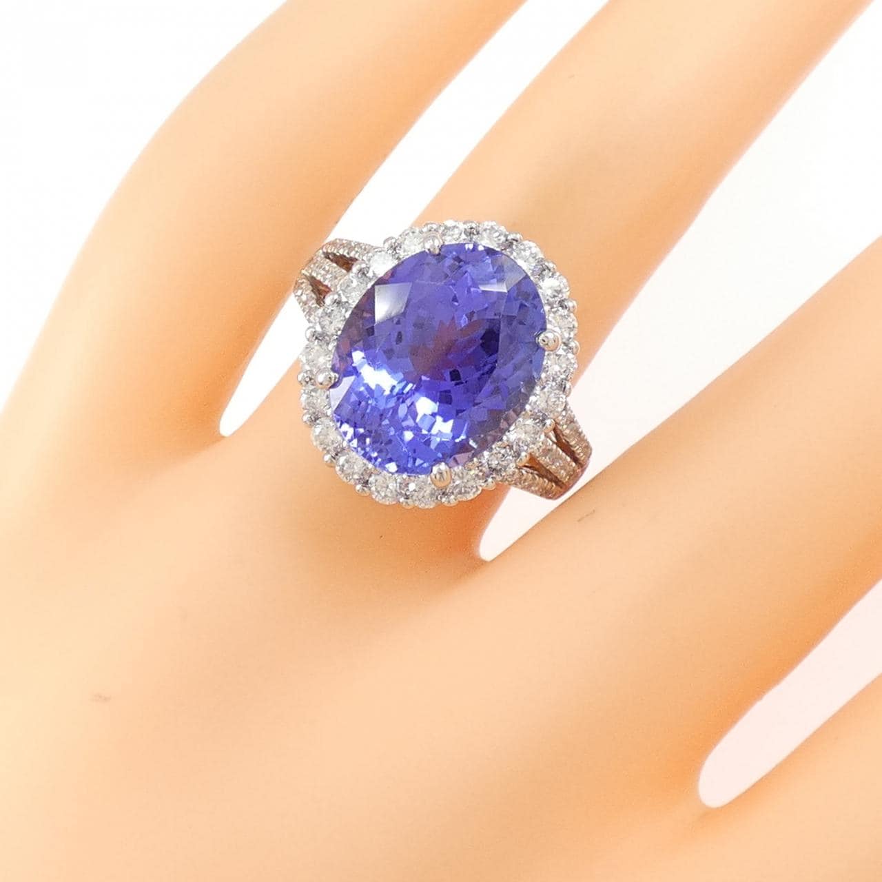 PT900 タンザナイト リング 8.46CT