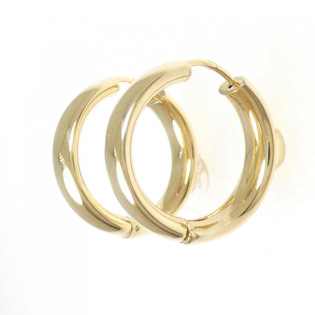 [BRAND NEW] K18YG hoop earrings