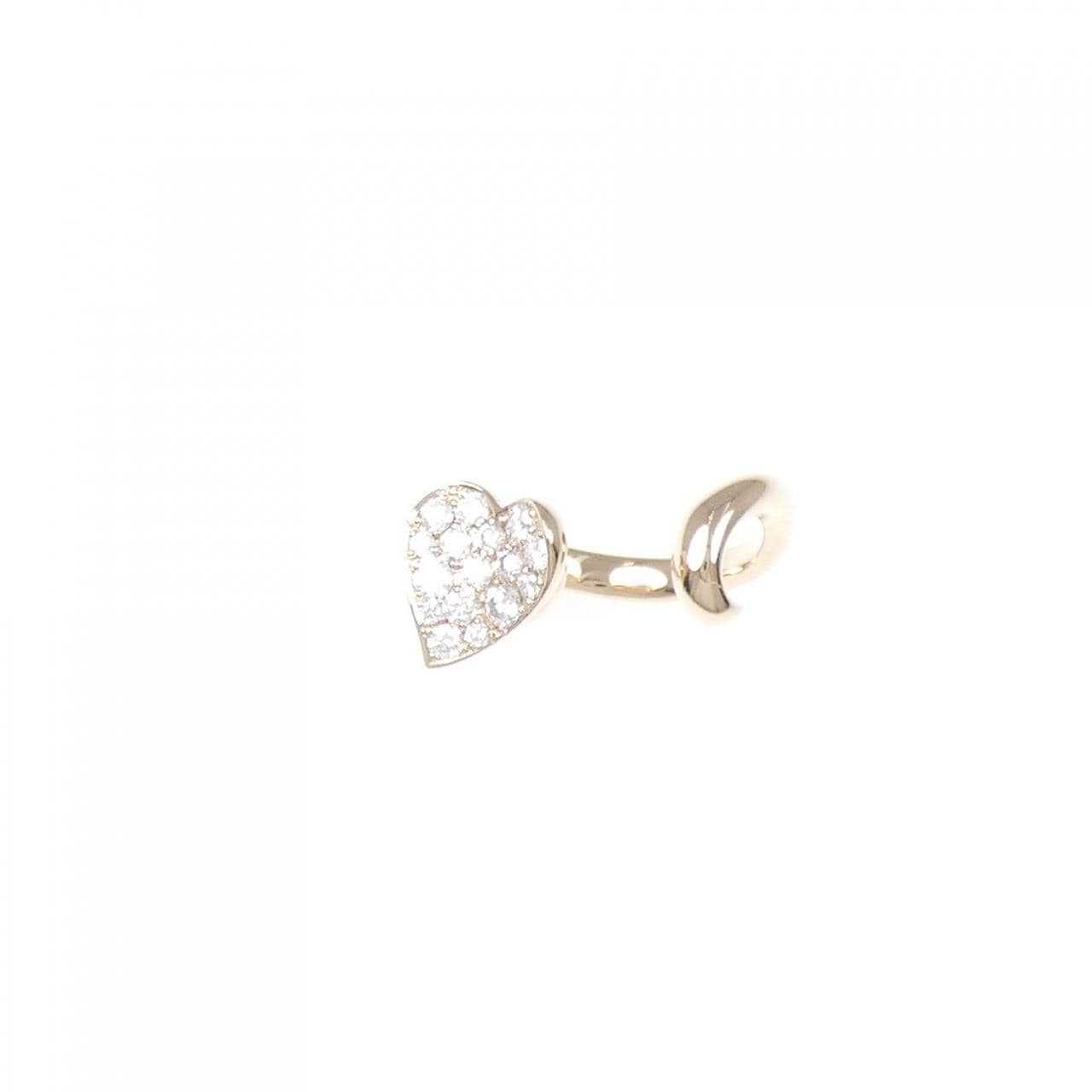 K18PG ハート ダイヤモンド リング 0.29CT