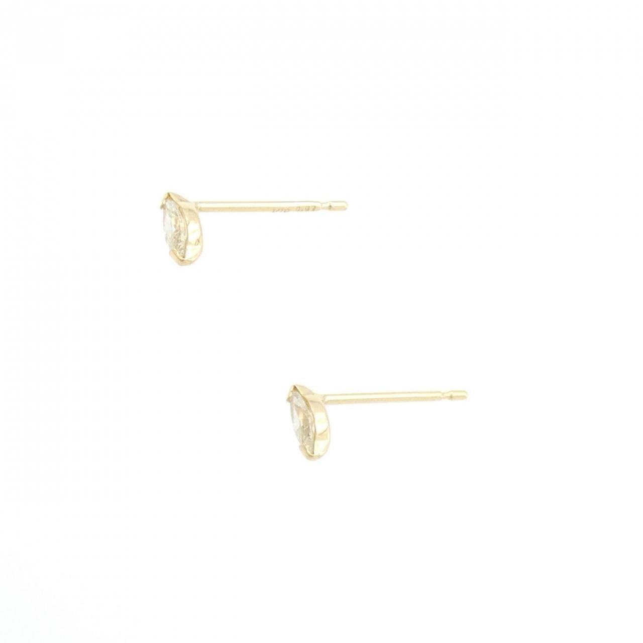 【新品】K18YG ダイヤモンド ピアス 0.14CT