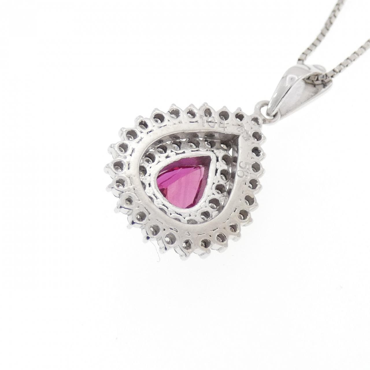 PM/PT850 ルビー ネックレス 1.04CT
