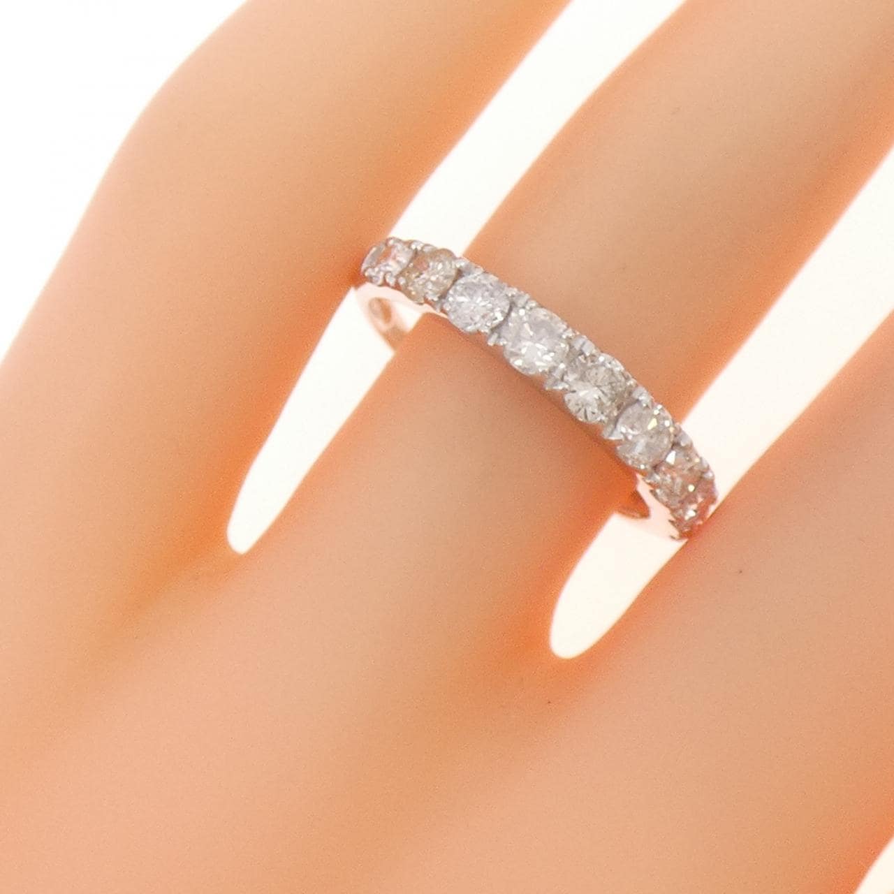 K18WG ダイヤモンド リング 1.00CT