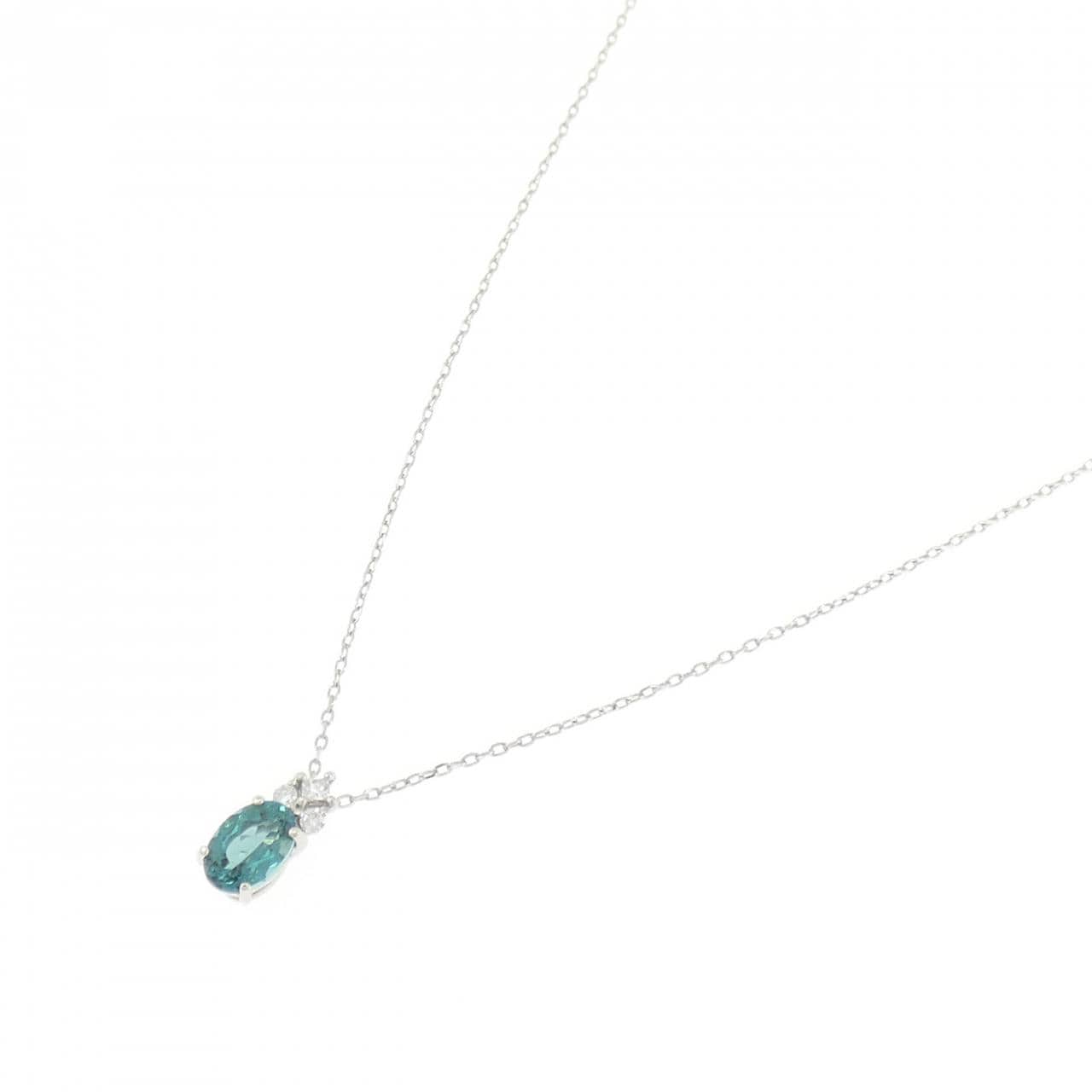 PT950 トルマリン ネックレス 0.40CT