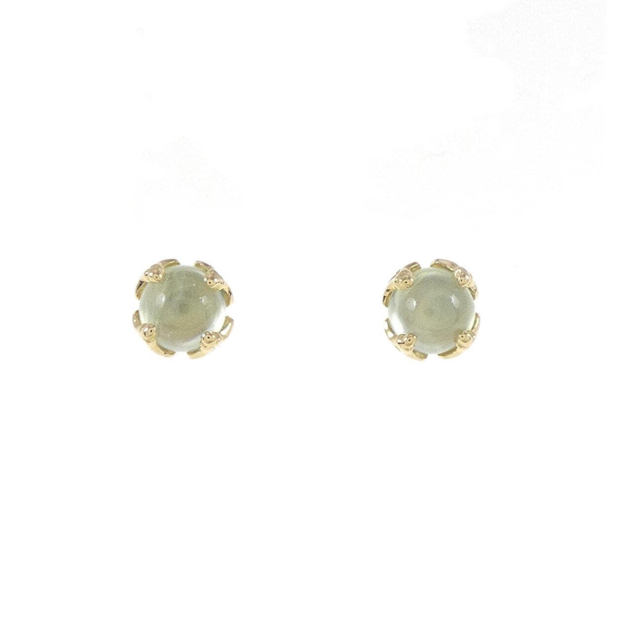 K18YG Plainite Earrings