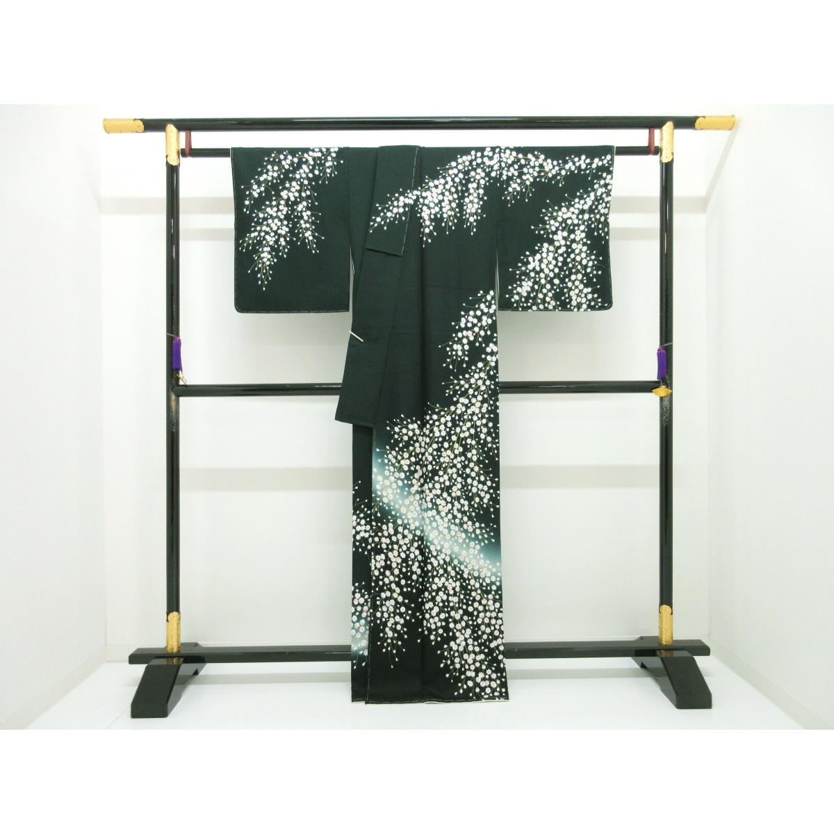 【未使用品】訪問着　友禅金彩加工　ボカシ染