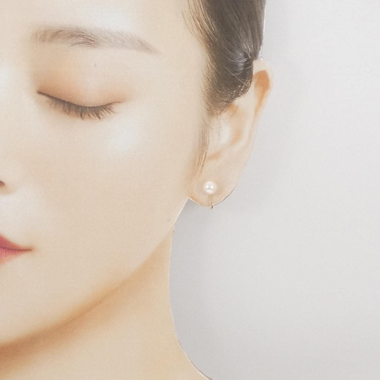 K18YG アコヤパール イヤリング 6.6mm