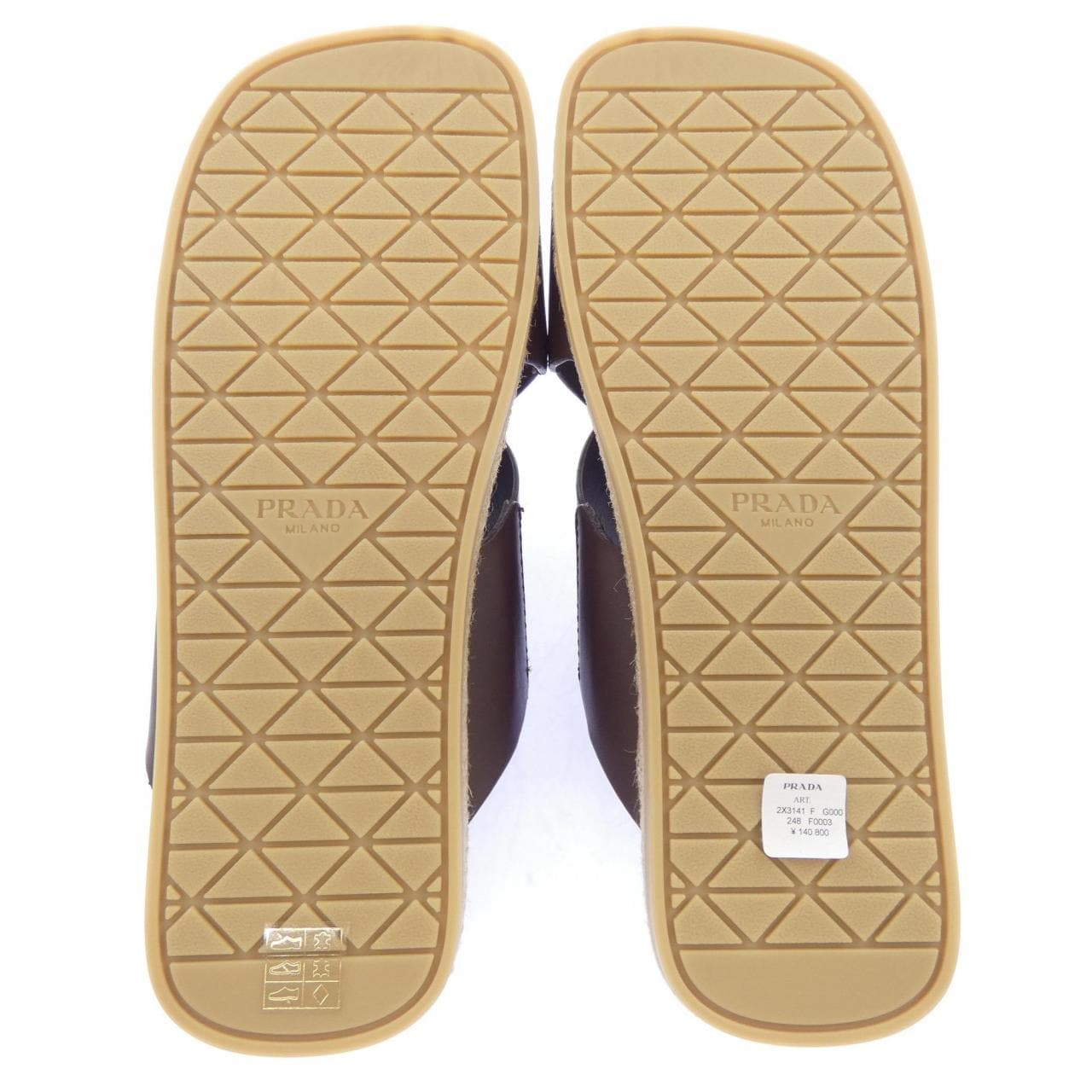 プラダ PRADA クリスクロススライド 2X3141 サンダル