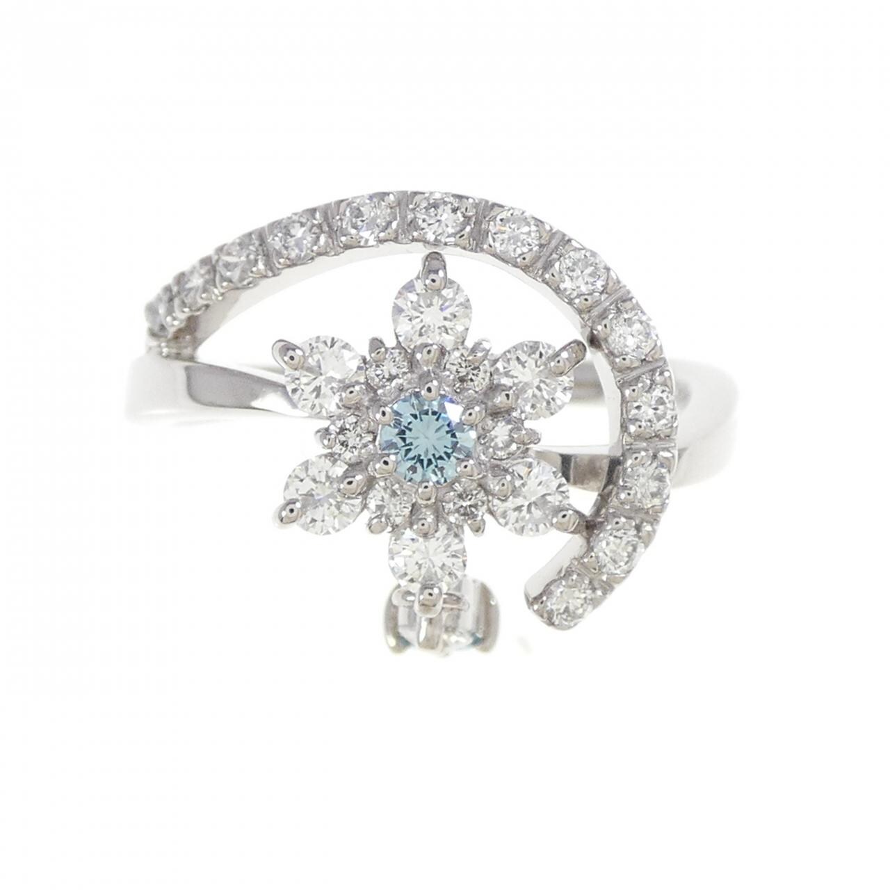 K18WG ダイヤモンド リング 0.83CT