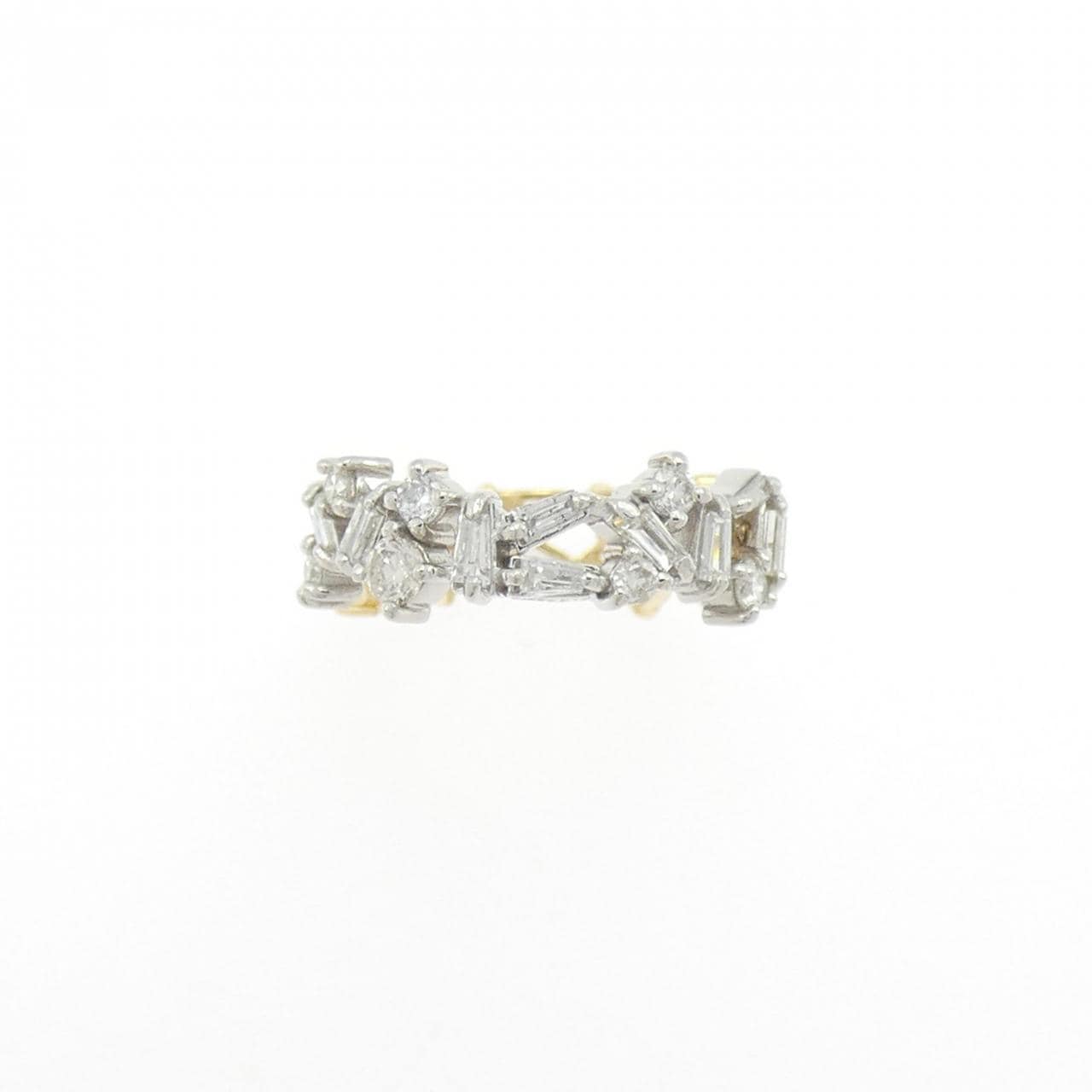K18YG/PT950 ダイヤモンド イヤーカフ 0.50CT 片耳