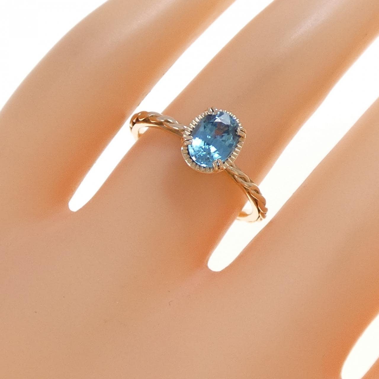 K10YG ジルコン リング