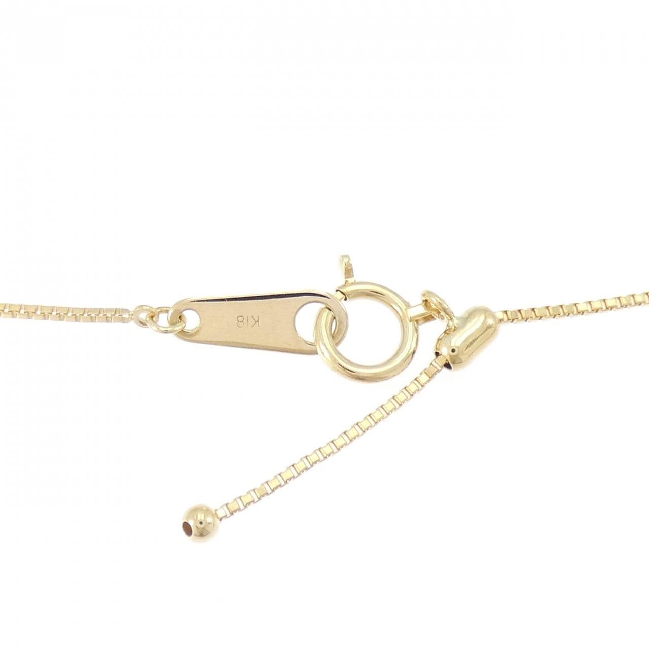 K18YG ダイヤモンド ネックレス 0.38CT