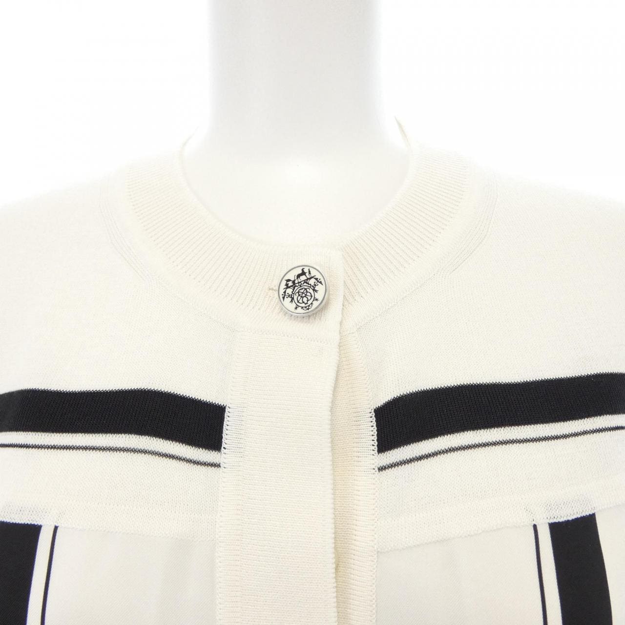 エルメス HERMES エクスリブリス アマン リヴェ Ex-Libris a Main Levee 6E2809DN カーディガン