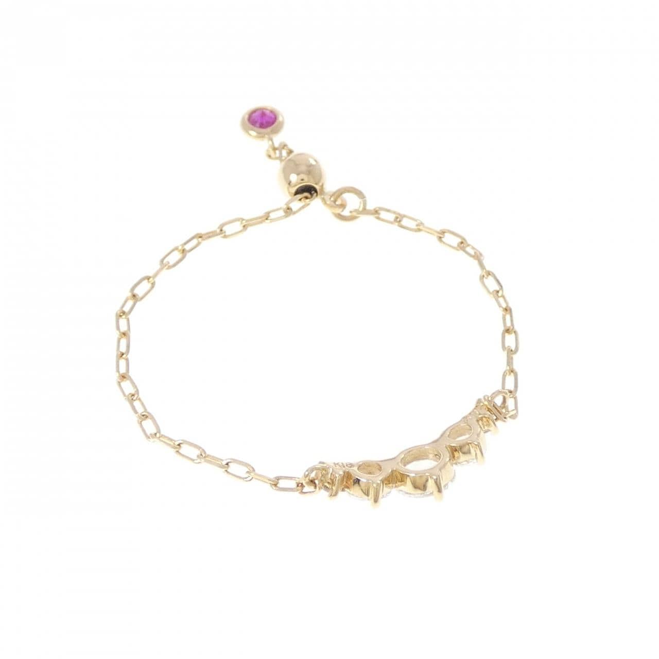 K18YG ダイヤモンド リング 0.12CT