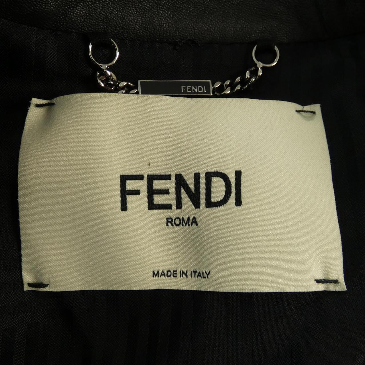 FENDI Leather Riders Jacket