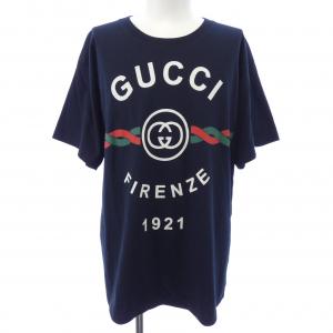 グッチ GUCCI コットンジャージー'GUCCI FIRENZE 1921'Tシャツ 616036 XJD7T Tシャツ