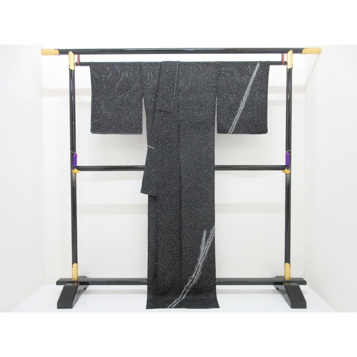 【未使用品】単衣　駒絽訪問着　友禅金彩加工