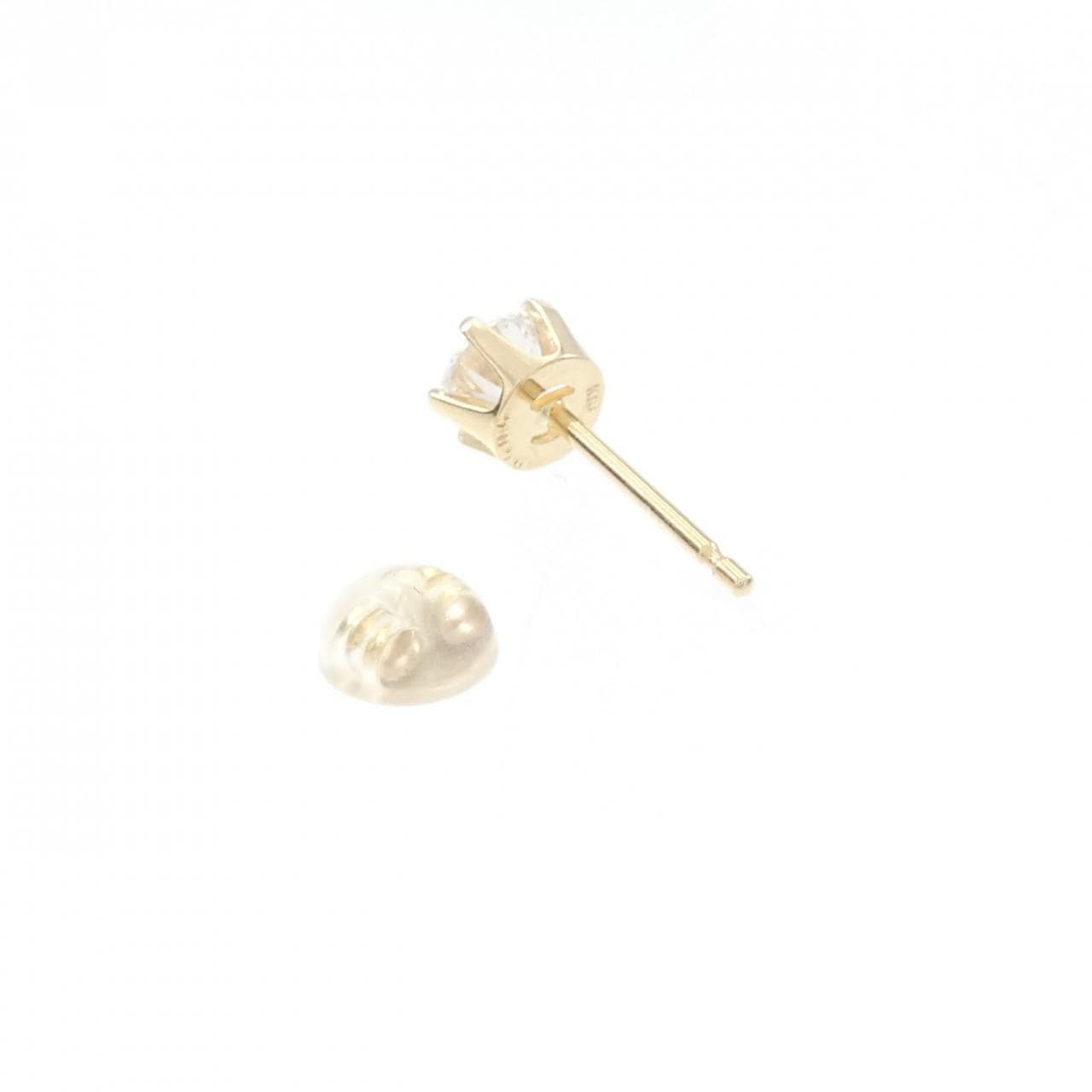 K18YG ダイヤモンド ピアス 0.505CT 片耳