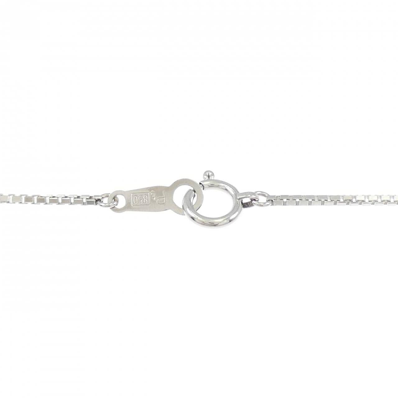 PT900/PT850 ピンクダイヤモンド ネックレス 0.64CT