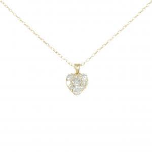 K18YG ハート ダイヤモンド ネックレス 0.50CT