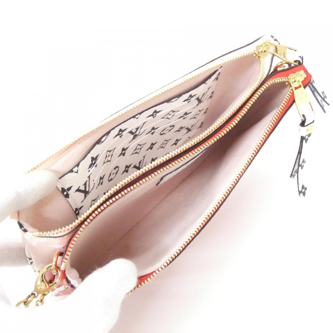 ルイヴィトン モノグラム ジャイアント ポシェット ドゥーブル ジップ M67561 ショルダーバッグ