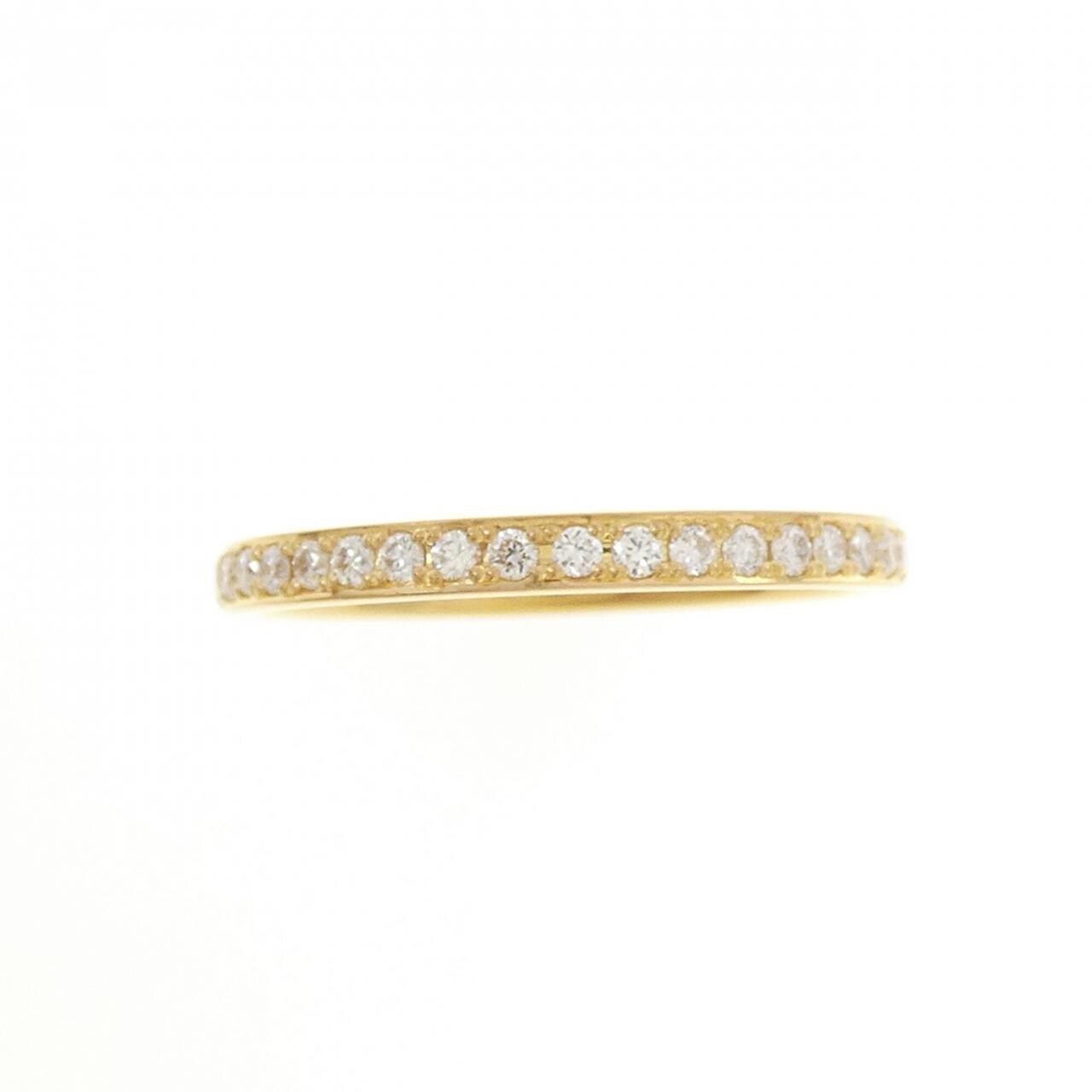 【リメイク】K24YG ハーフエタニティ ダイヤモンド リング 0.20CT
