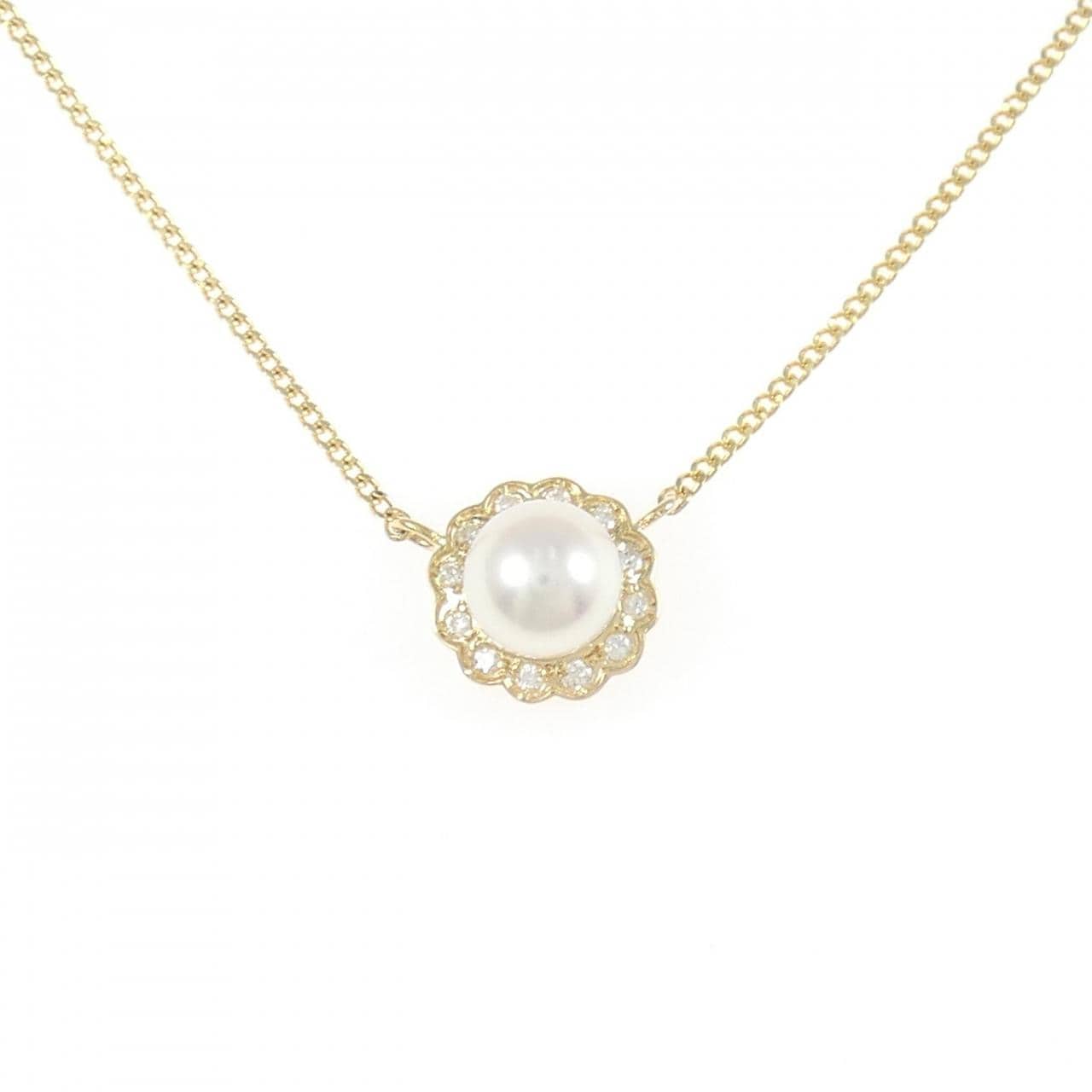 K18YG アコヤパール ネックレス 6.8mm