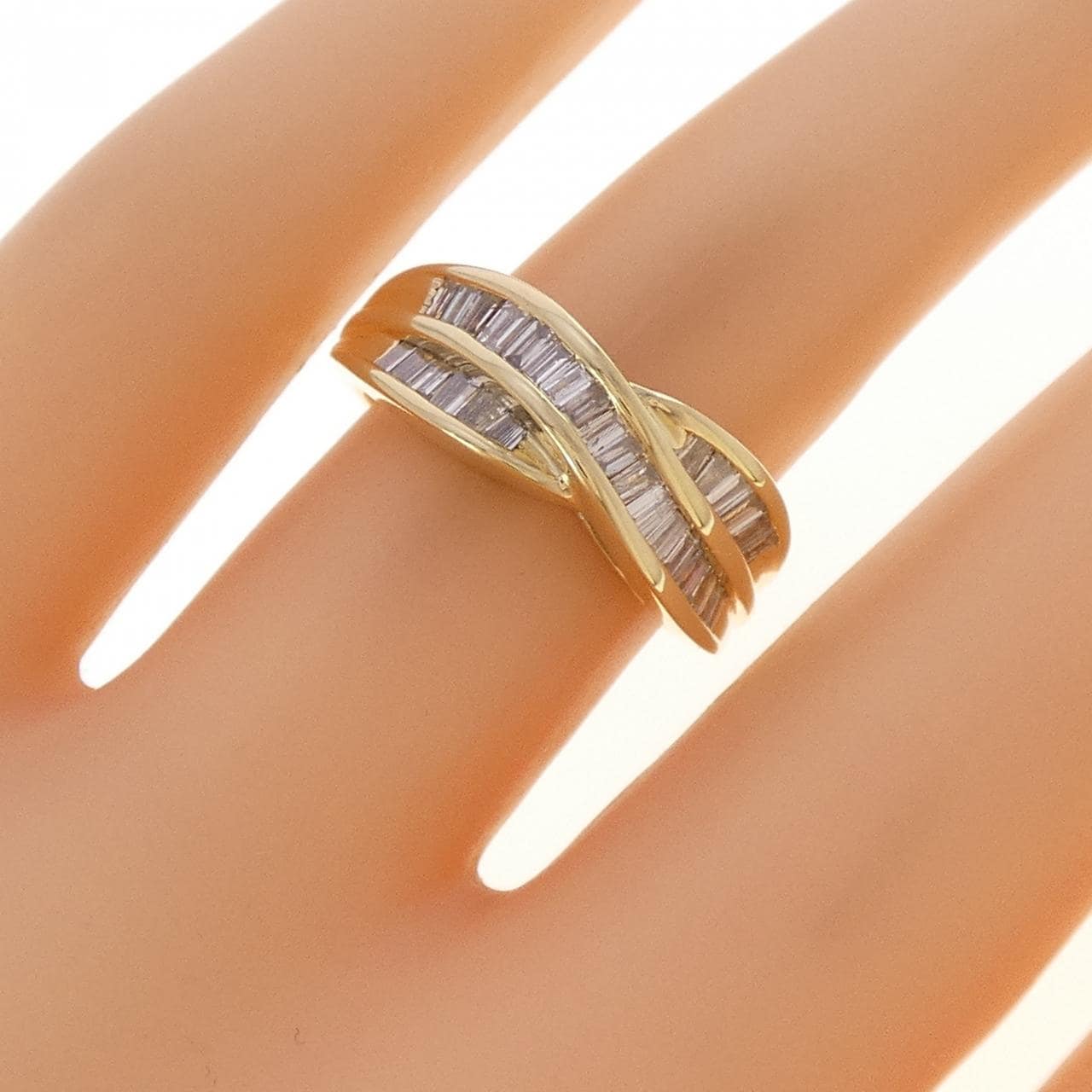 K18YG ダイヤモンド リング 0.70CT