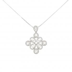 K18WG ダイヤモンド ネックレス 0.92CT