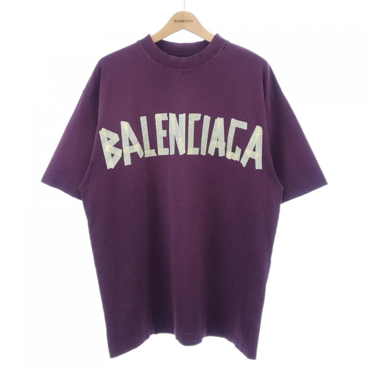 BALENCIAGA TAPE TYPE T 恤，中等版型，739784，TOVA9，男女通用。