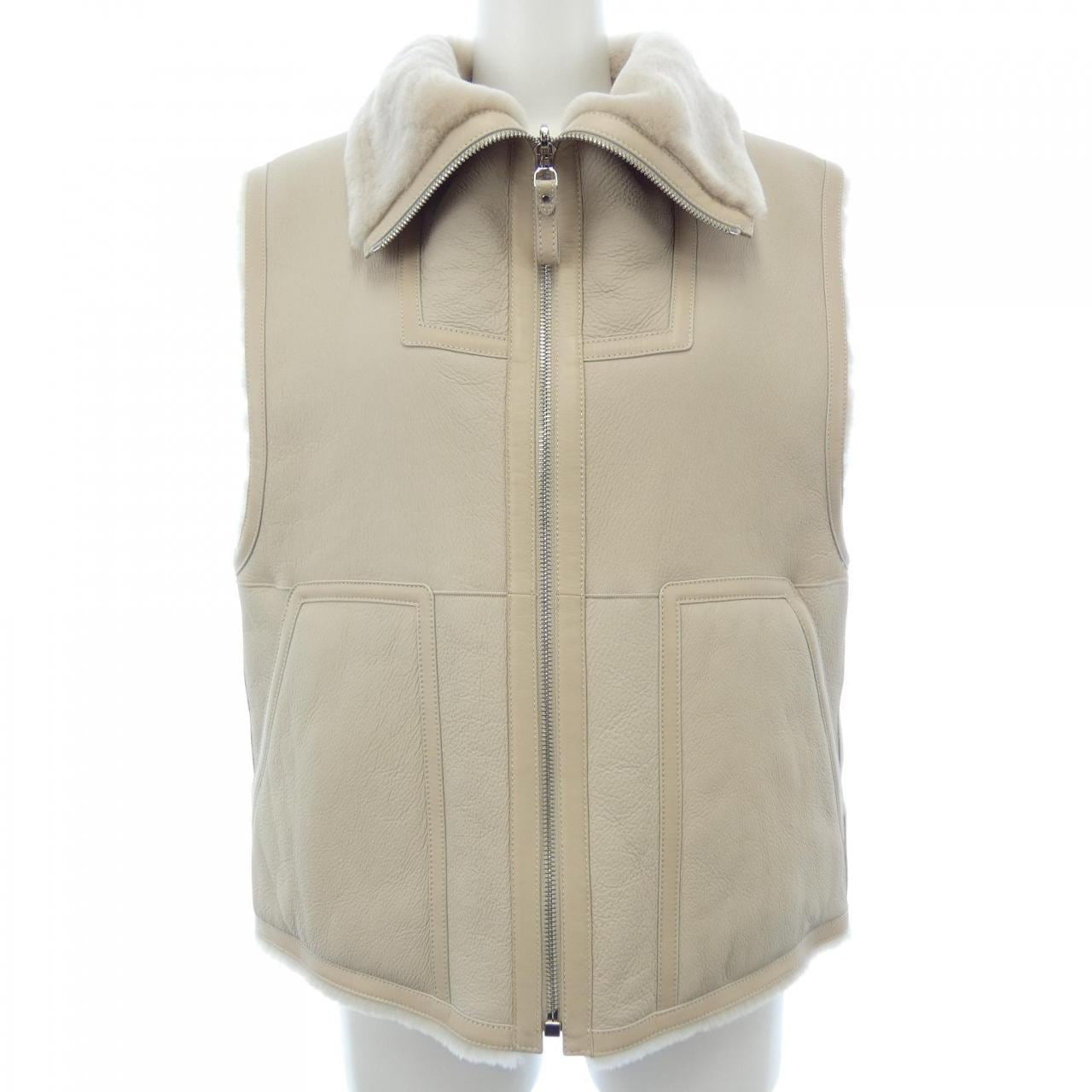 エルメス HERMES 2WAYリバーシブルノースリーブジャケット 5H1229D5 ベスト