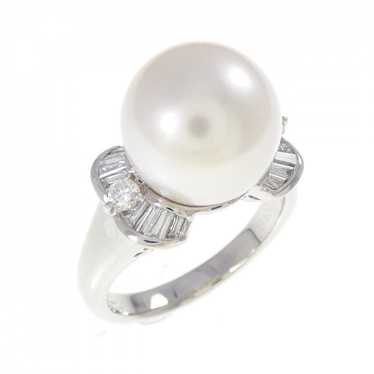 PT900 白蝶パール リング 11.2mm