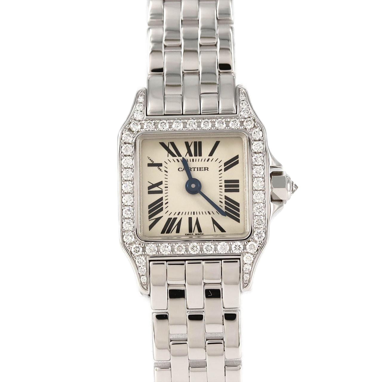 カルティエ ミニサントスドゥモワゼル WG/D WF9005Y8 WG クォーツ