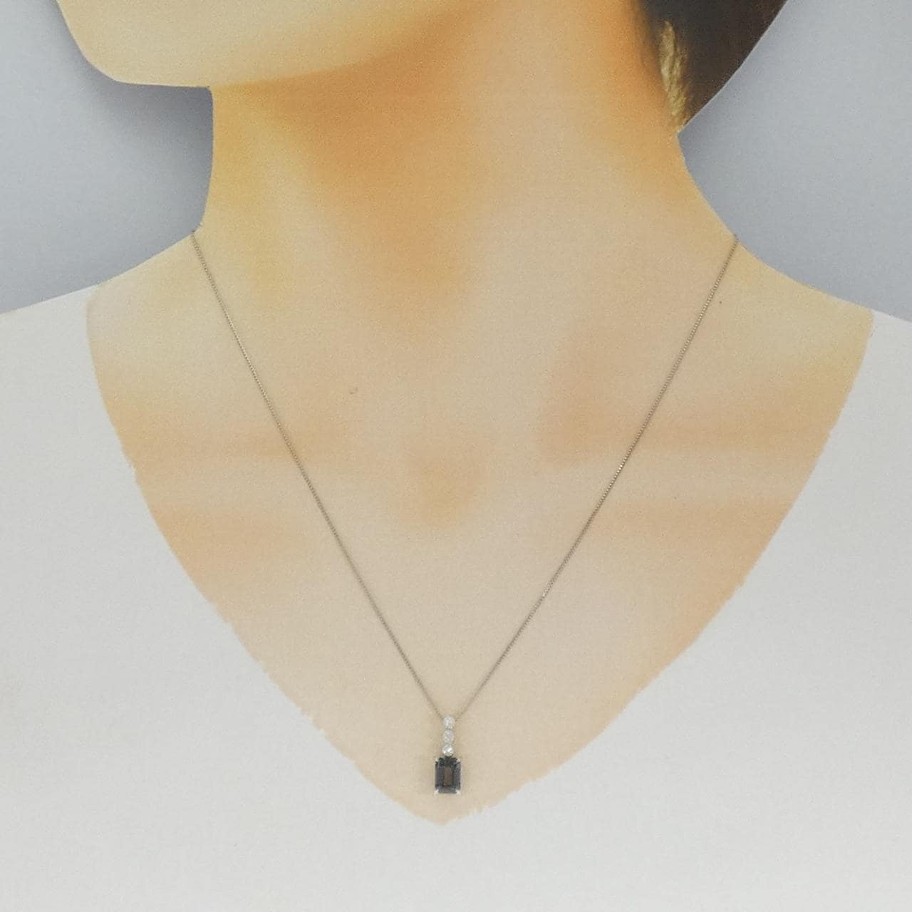 クレサンベール 合成アレキサンドライト ネックレス 1.08CT