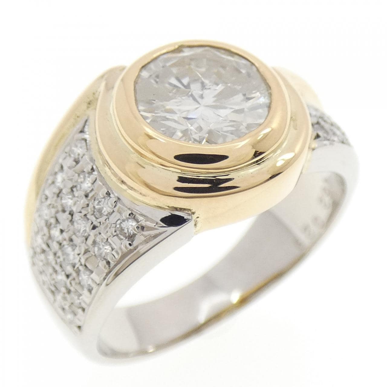 K18YG/PT900 Diamond Ring 1.62CT