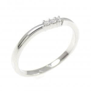 PT900 スリーストーン ダイヤモンド リング 0.03CT