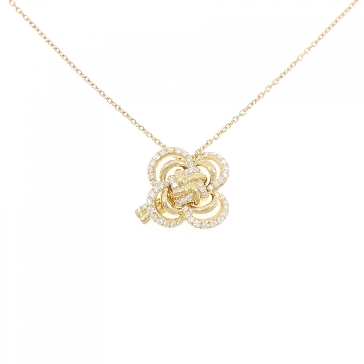 K18YG ダイヤモンド ネックレス 0.39CT