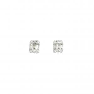 K18WG ダイヤモンド ピアス 0.20CT