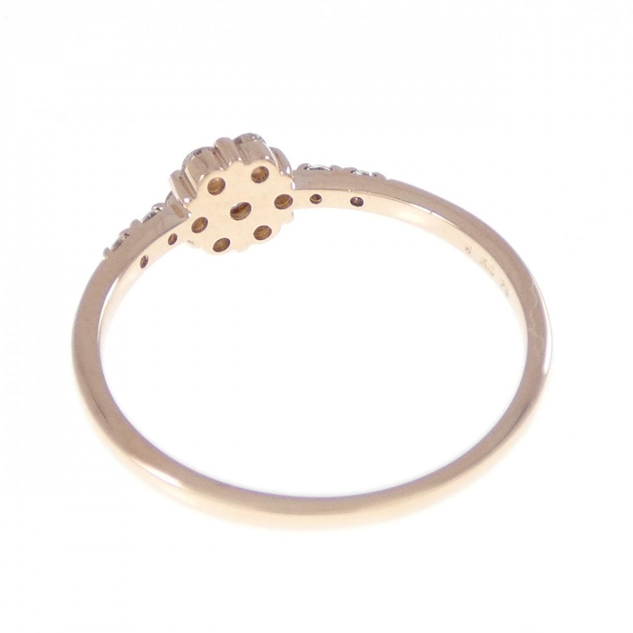 K10PG フラワー ダイヤモンド リング