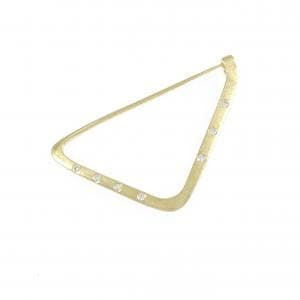 K18YG ダイヤモンド ブローチ 0.065CT