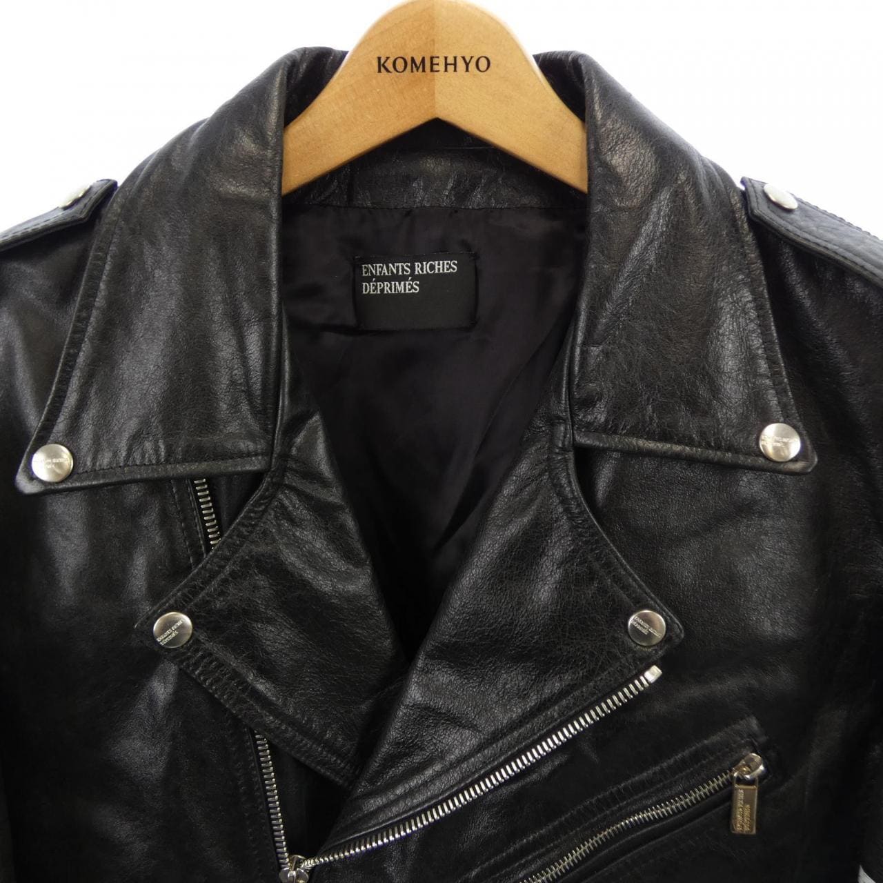 アンファンリッシュデプリメ ENFANTS RICHES DEPRIME レザーライダースジャケット