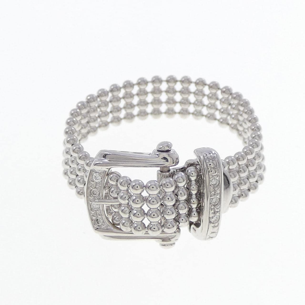 K18WG ダイヤモンド リング 0.03CT