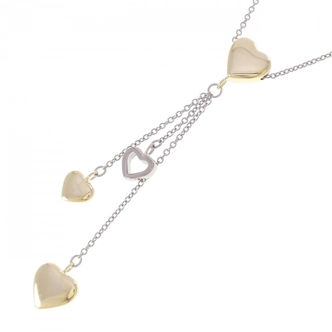 ティファニー マルチハートドロップペンダント ネックレス