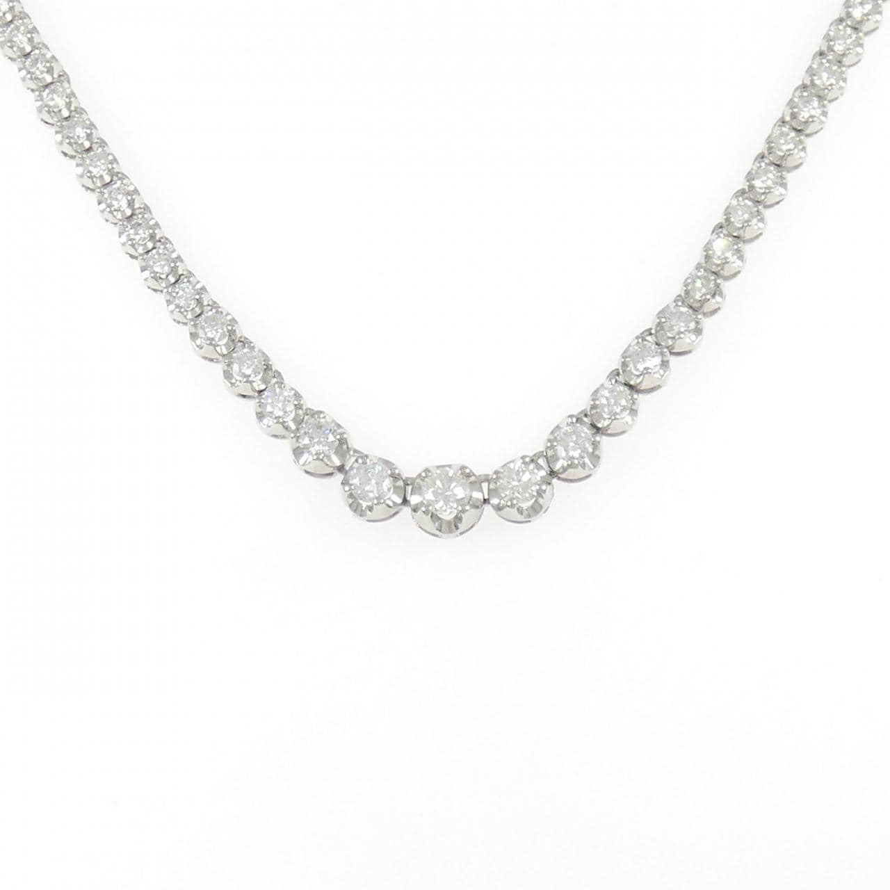 PT850 ダイヤモンド ネックレス 5.00CT