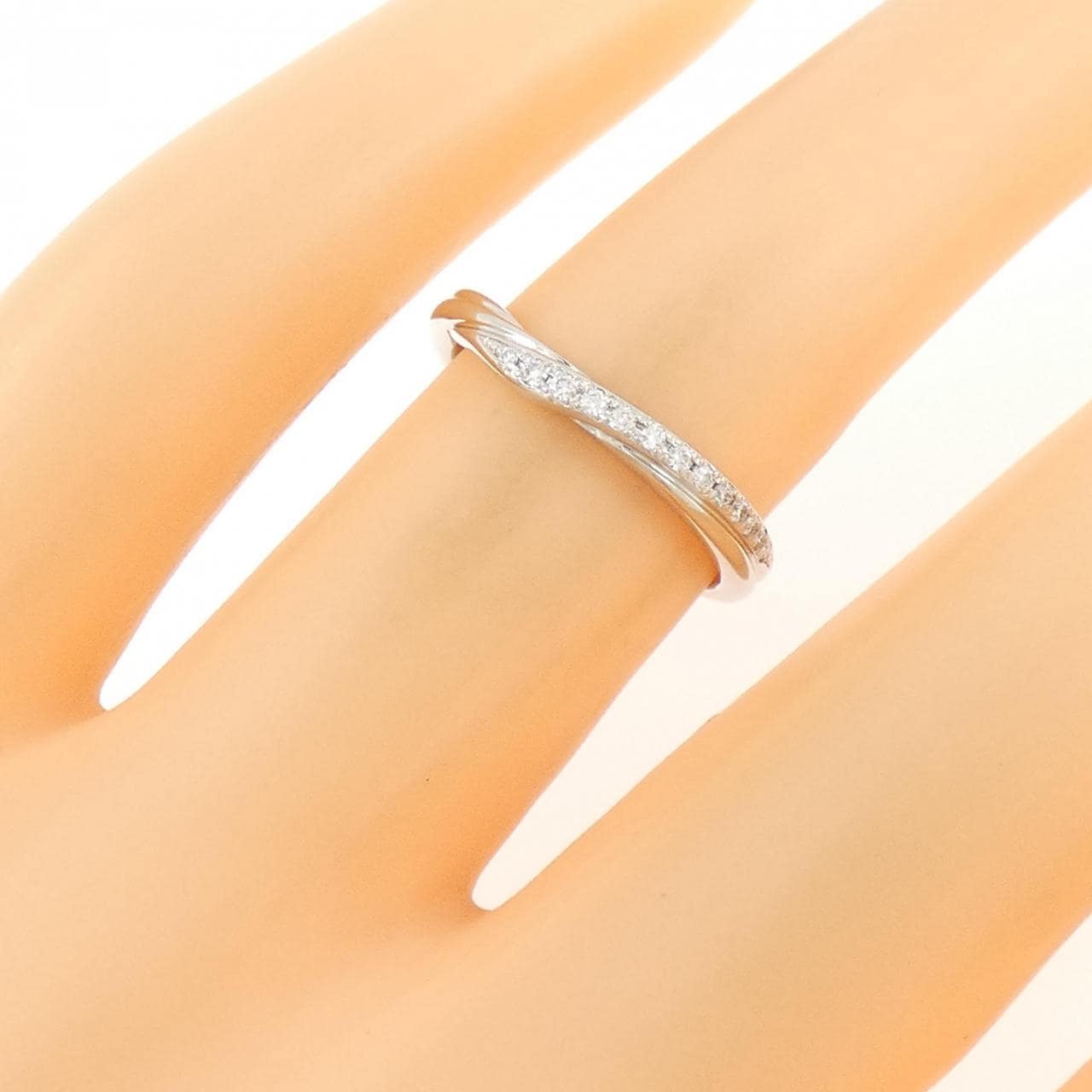PT950 ダイヤモンド リング 0.052CT